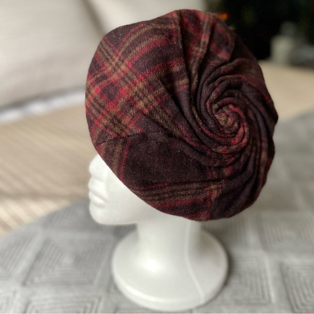 Eugenia Kim plaid twisted beret